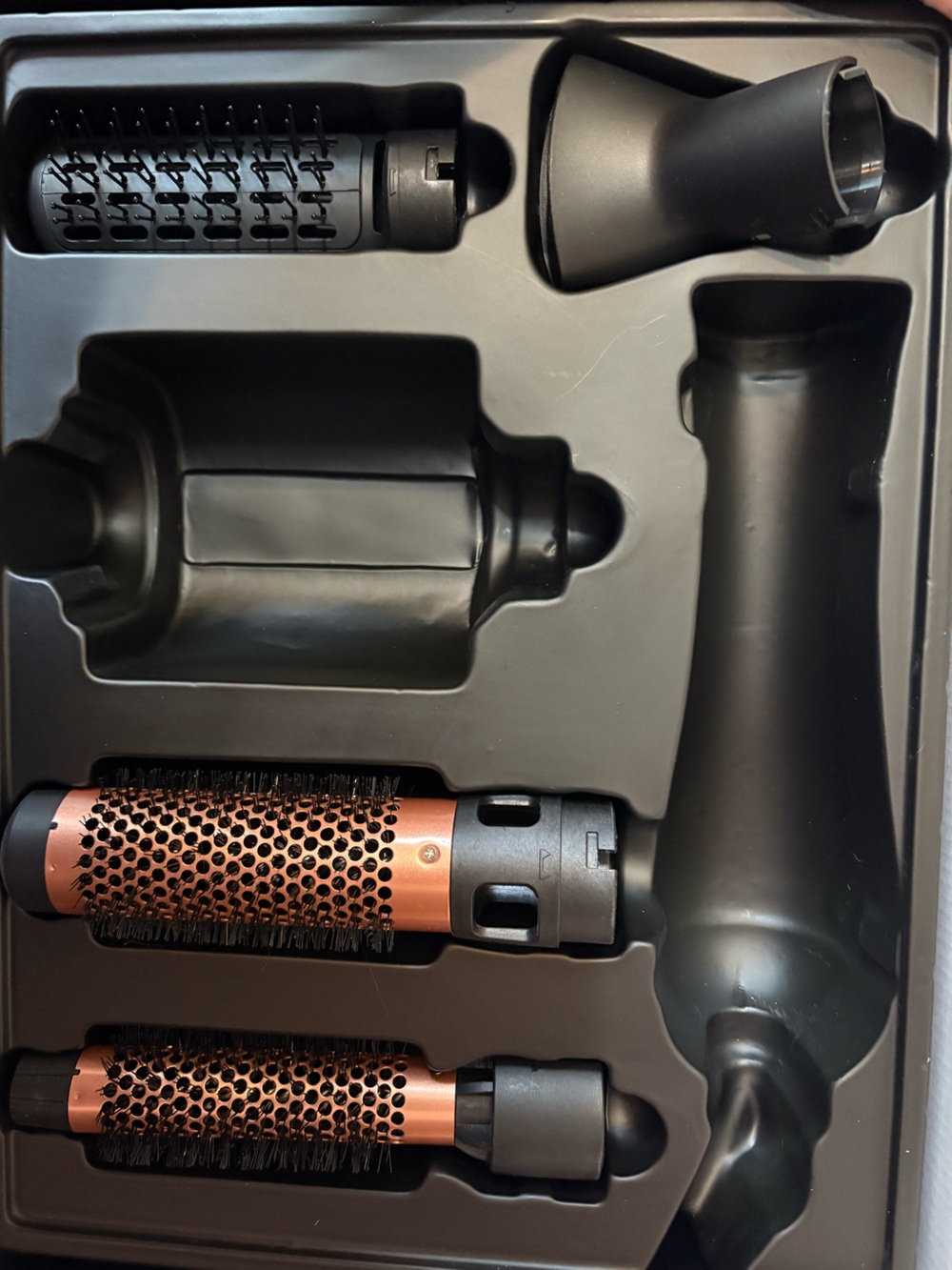 Round Heated Styling Brush Attachments Only - Copper and Black